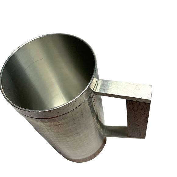 Selangor Hammered Pewter Teak Tankard Mug Royal Stein Danish Modern MidCentury - Picture 8 of 10